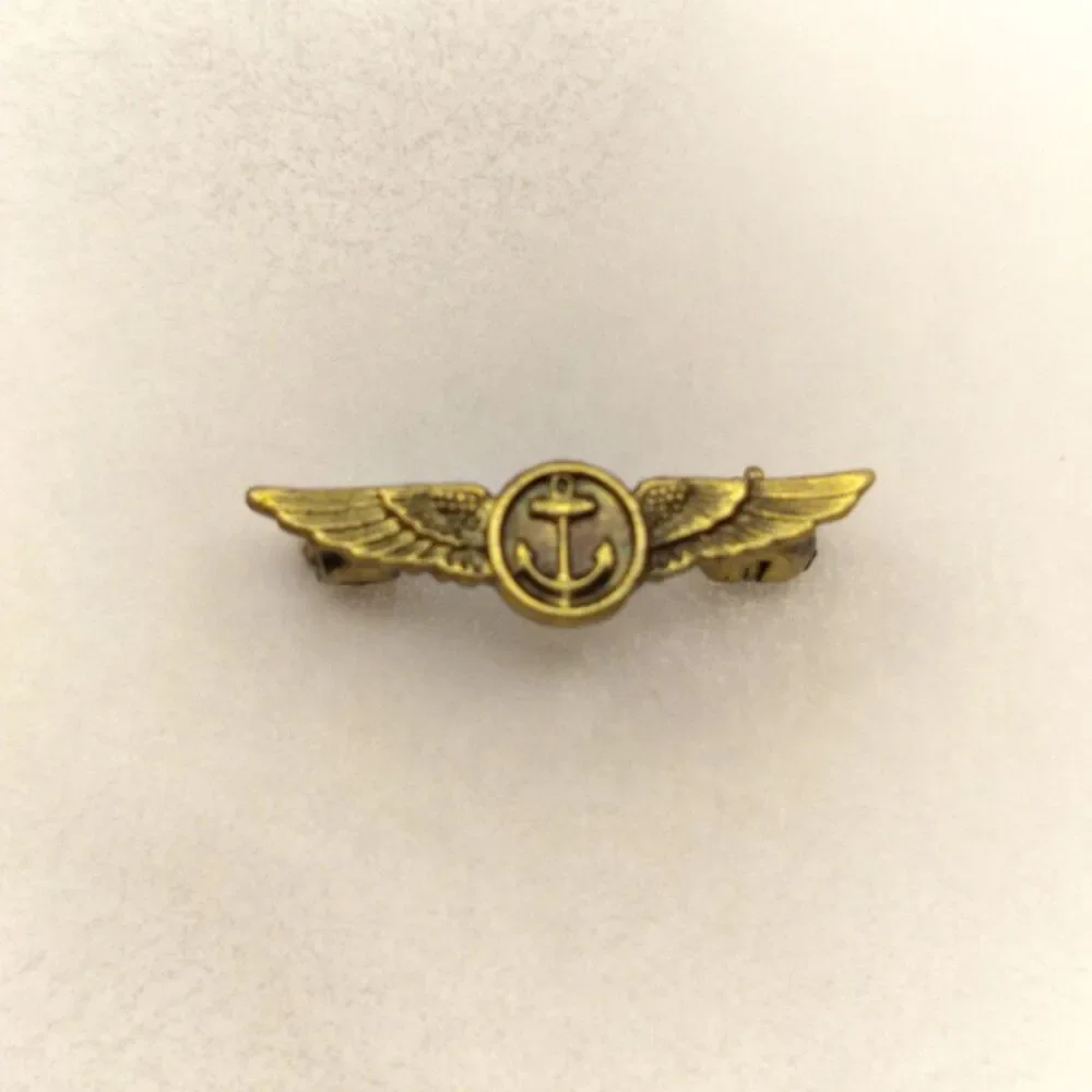 WWII US Navy Aviation Observer Wing Miniature Cap Size Pinback Vintage Original